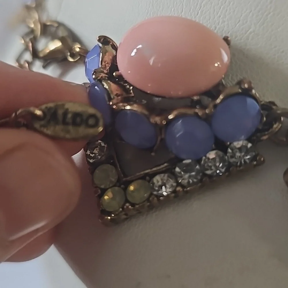Aldo Pink and Lavender Statement Necklace